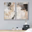 "Grunge Abstract Paint Stroke Effect", impression d'art moderne sur toile, 2 pièces-119400607-87607406-87607404