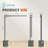 Ligoe Adjustable Metal USB Lamp Base Lamp