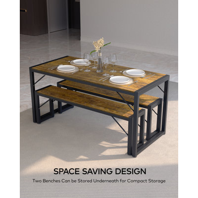 Ebern Designs Ezzah 3 - Piece Dining Set & Reviews | Wayfair