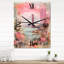 Golden Gate San Francisco - Collage rose rétro - horloge murale San Francisco-99640666