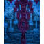Overdyed Hand-Knotted Wool Modern-Contemporary Blue Runner 2' 7" x 8' 6"