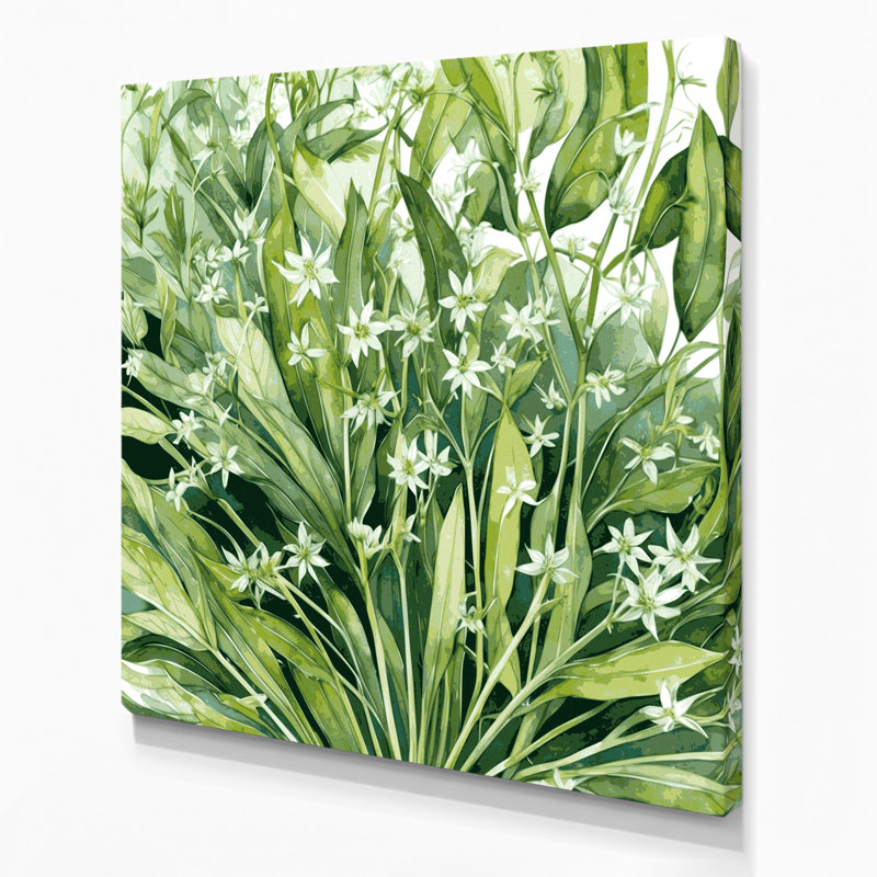 Vegetables Chickweed Green Canvas Wall Art, 32" H x 32" W