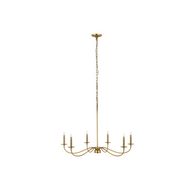 Ajmer 6 - Light Dimmable Classic / Traditional Chandelier