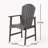 Outdoor Acacia Wood Adirondack Dining Chairs-1020537058