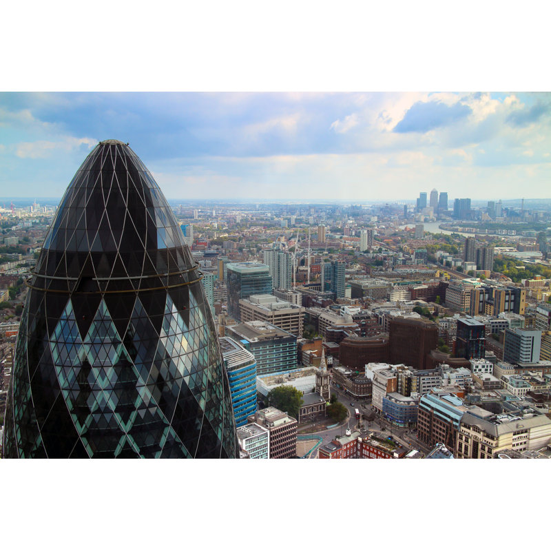 Vaucher London Skyline - Wrapped Canvas Print, 51cm H x 76cm W x 3.8cm D