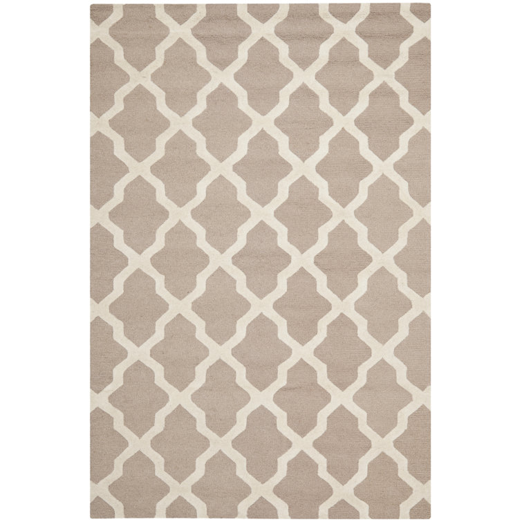 Darbonne Geometric Wool Hand Woven Area Rug