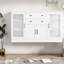 Buffets et armoire de rangement, cuisine moderne en MDF de 58,3 pouces