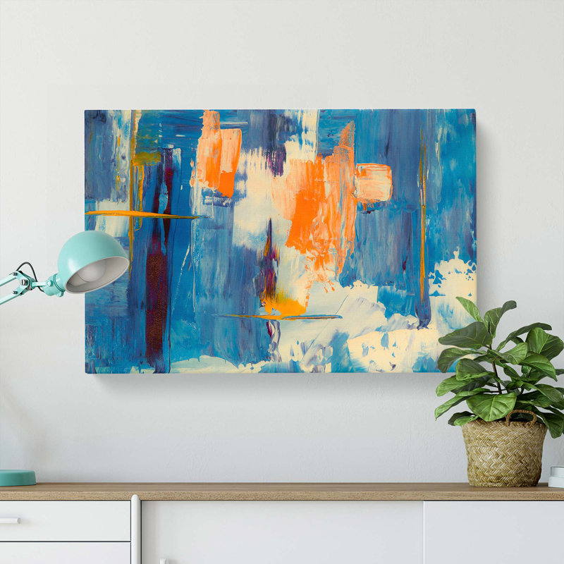 Abstract Art Painting Vol.300 by S.Johnson - Wrapped Canvas, 35cm H x 50cm W x 3cm D