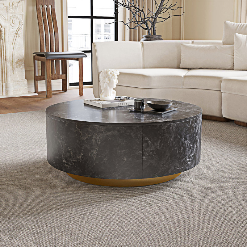 Table basse ronde, Dark Grey