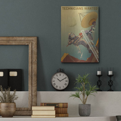 Affiches de la NASA, "Mars Explorer Series: Technisans Wanted"