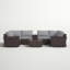 Ensemble de conversation modulaire avec coussins 10 pièces Saffi-904136861-890493424