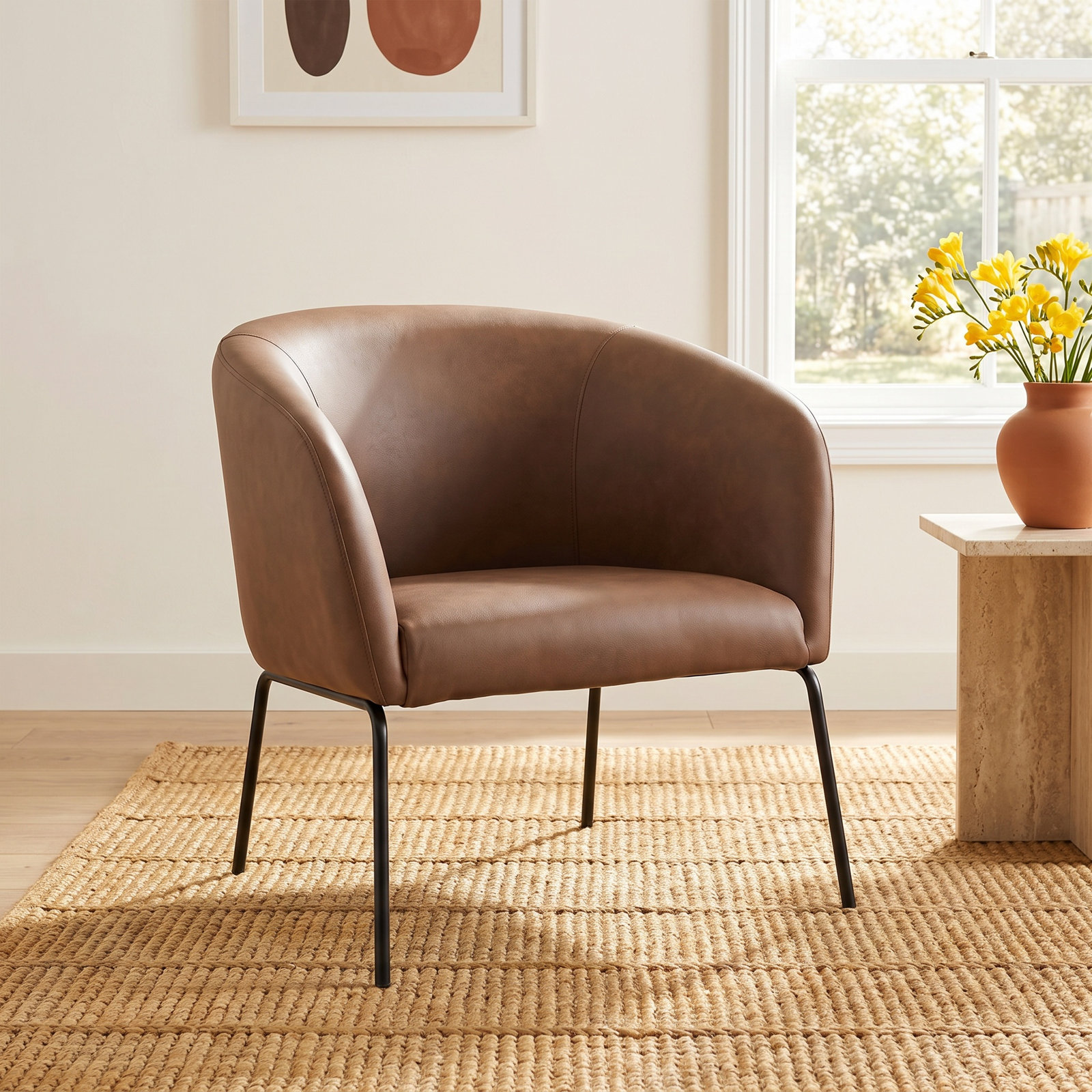 Quinten Armchair, Brown