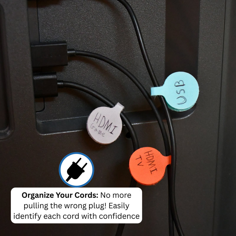 Circle Cable Label 10/pk