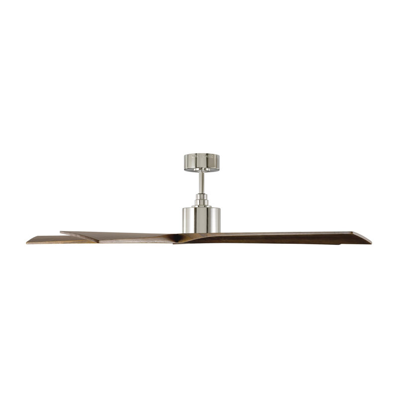 Ventilateur de plafond standard à 5 pales 70 pouces avec télécommande Adalai, Noir minuit avec pales noir minuit