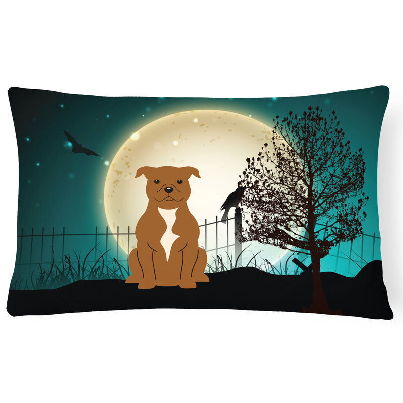 Coussin lombaire intérieur / extérieur Halloween, Brun
