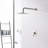 Brushed Nickel Shower Faucet Wall Mounted With Included Valve - Brass Arrangement Robust Object