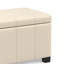 Repose-pieds rectangulaire avec rangement relevable Dover-1897544016