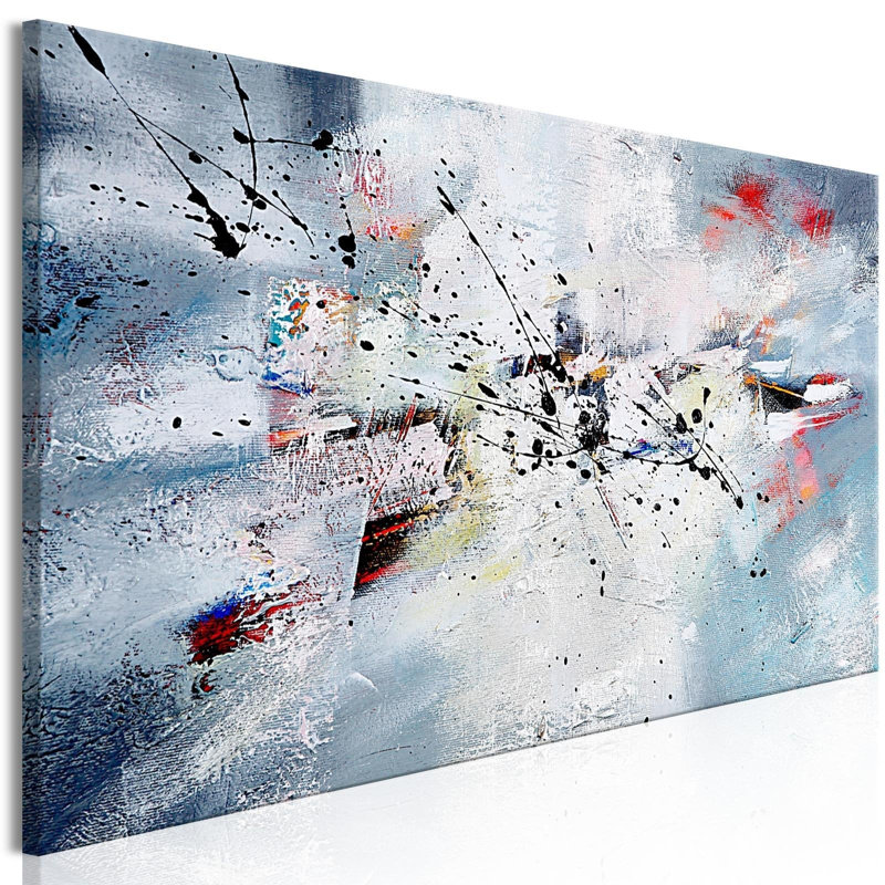 Hiver étroit - peinture sur toile tendue, H 20 po x l 59 po x P 1 po