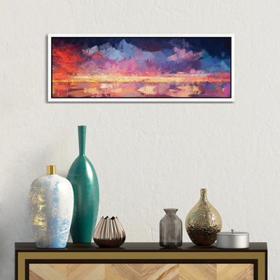 Sunset in the Matrix 1 Piece Panoramic Painting on Canvas