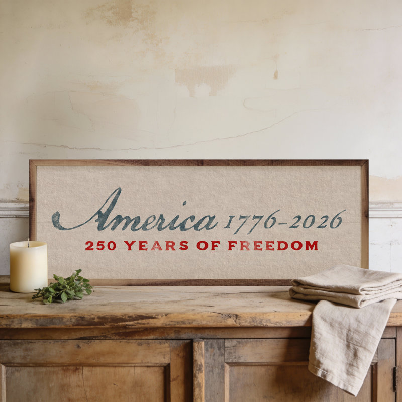 America 1776-2026 Heritage, H 8 po x l 24 po
