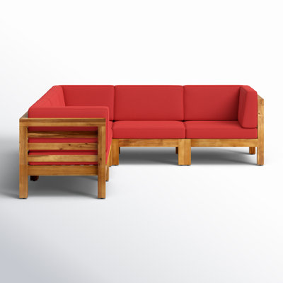 30.25'' Wide L-Shaped Patio Sectional with Cushions