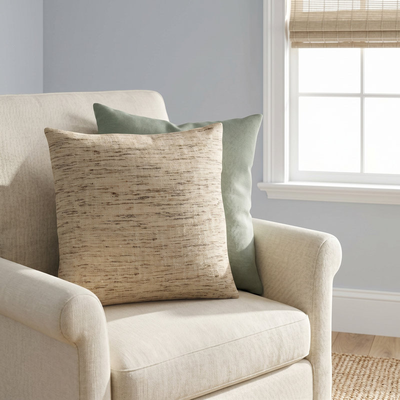 Holli Linen Throw Pillow, Down Blend