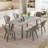 Dining Table with Chair Set of 3-104693575