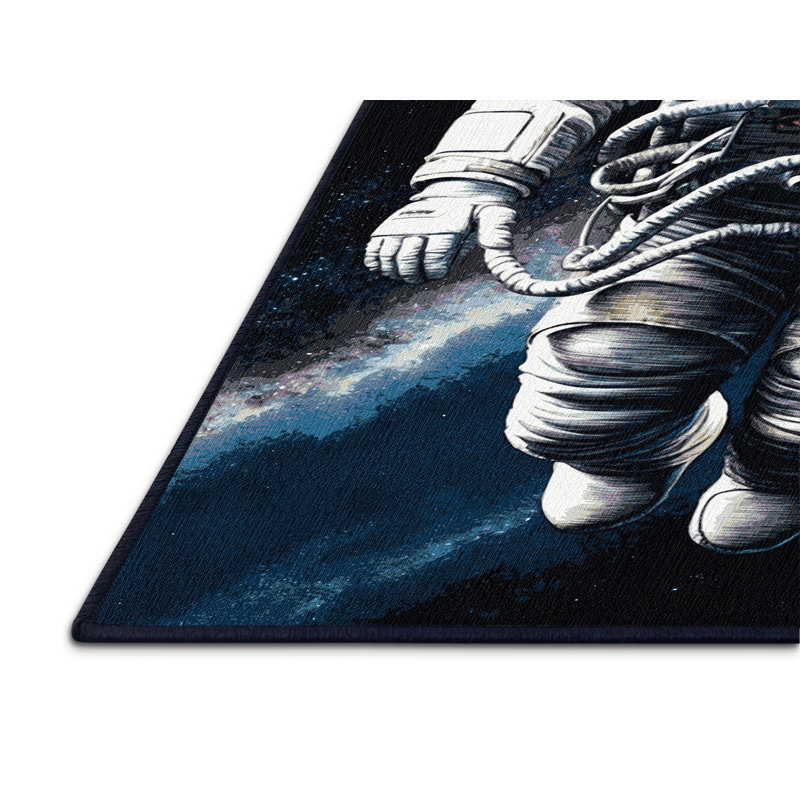 Tapis gris lavable à la machine, Rectangle 7 pi x 9 pi