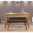 Extendable Dining Table & Bench Set (3 Pieces)-111021248