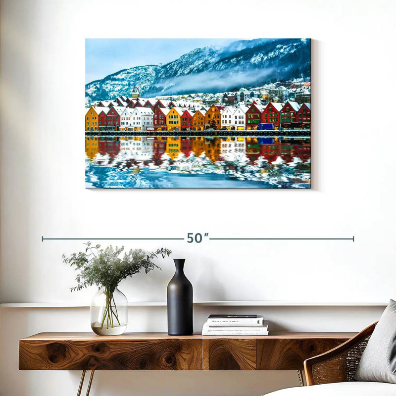 Gillard Bergen en hiver, H 24 po x l 36 po