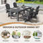Chaise de salle à manger pivotante HDPE-129388402