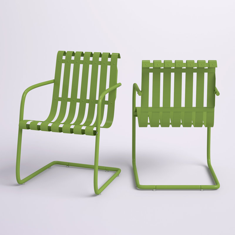 Chaise de patio Burley, Satin vert pastel