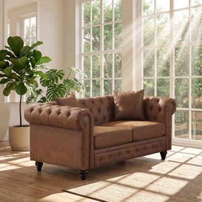 Upholstered 63.5 " Fabric Sofa