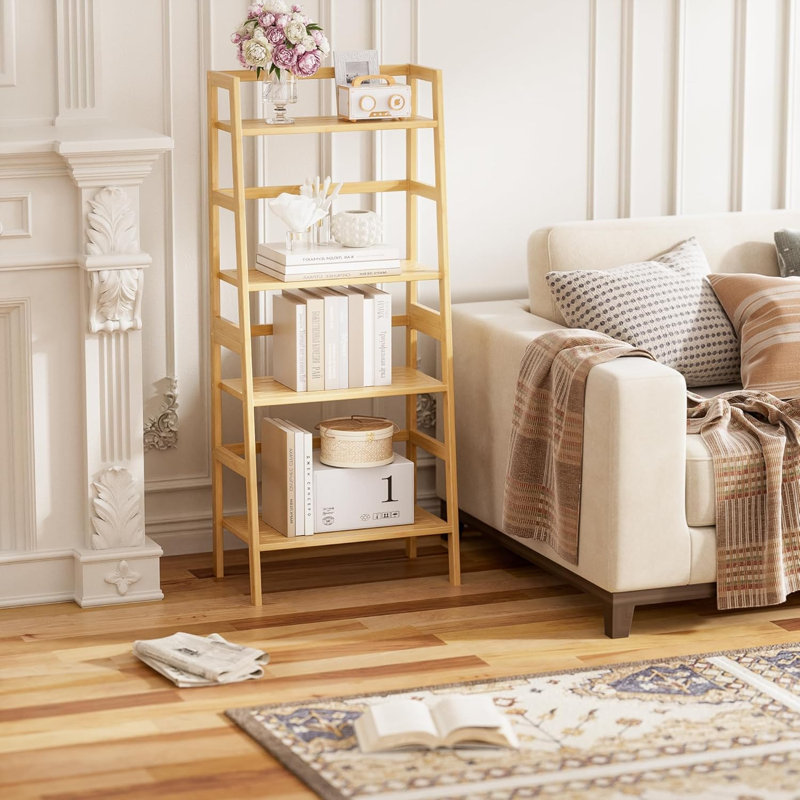 125 cm H x 53 cm W Solid Wood Bookcase