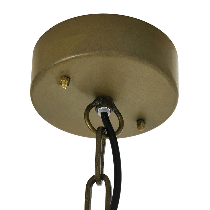 Luminaire suspendu géométrique 1 lumière Aidescombe, Gris