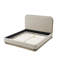 Emery Solid Poplar Dusted Stone Wood Finish Modern King Bed-1540467904
