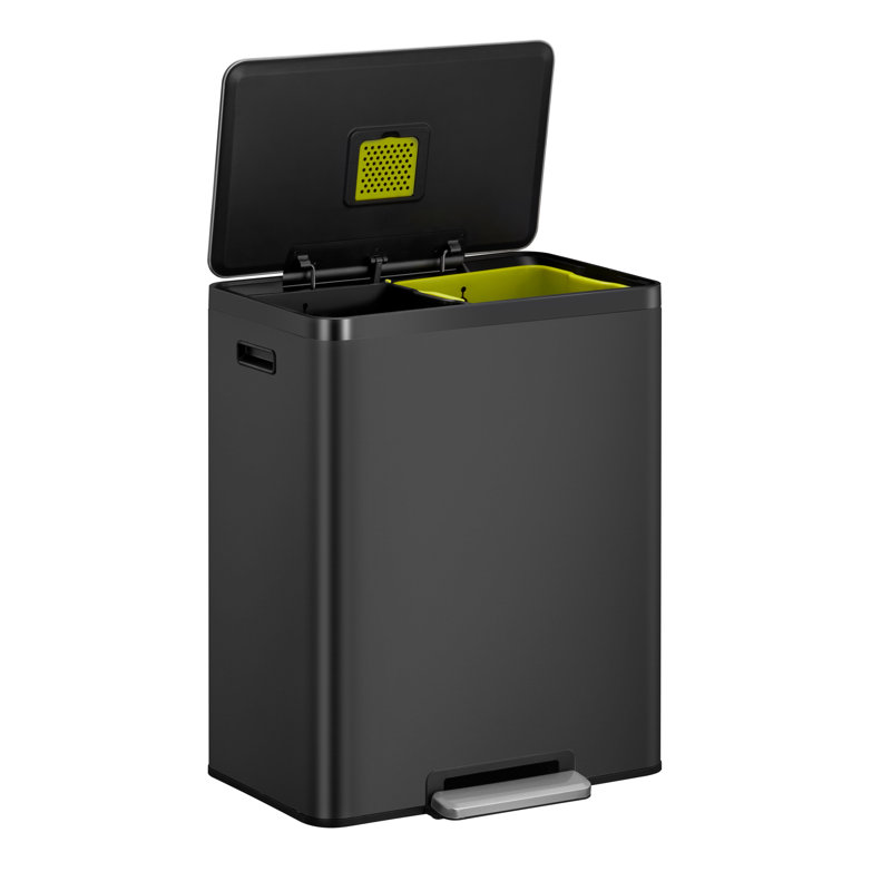 Steel Step On Recycling Bin - 60L