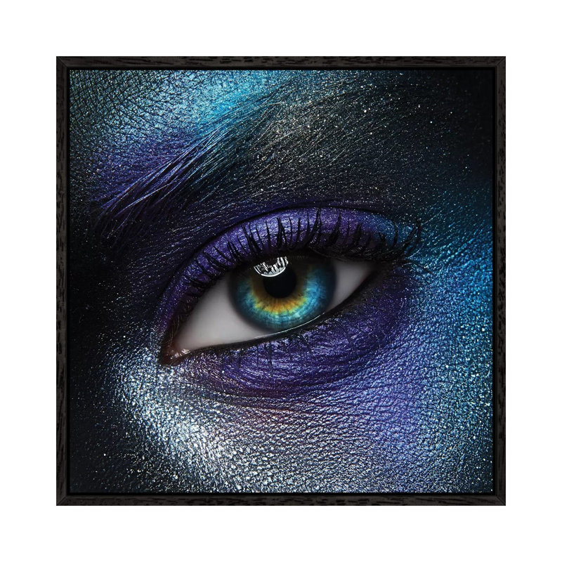 Macro Beauty 1 Piece Wall Art on Canvas, 66.04cm H x 66.04cm W x 3.81cm D, Black Floater Framed