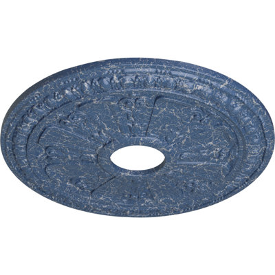 Médaillon de plafond de 18 1/8 po de diamètre extérieur 3 5/8 po x P 1 1/8 po (convient aux auvents jusqu'à 5 1/8 po)