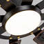 Large Ceiling Fan With Light: Modern 72-Inch 8-Blade Outdoor Ceiling Fan With Remote Control - Dimmable Black Large Fan Light For Indoor Use, Reversible, 6-Speed Quiet DC Motor