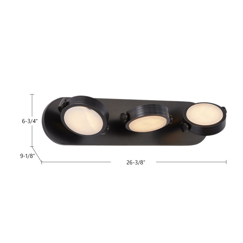 Blanco 1 - Light LED Vanity Light, Urban Bronze/Alabaster