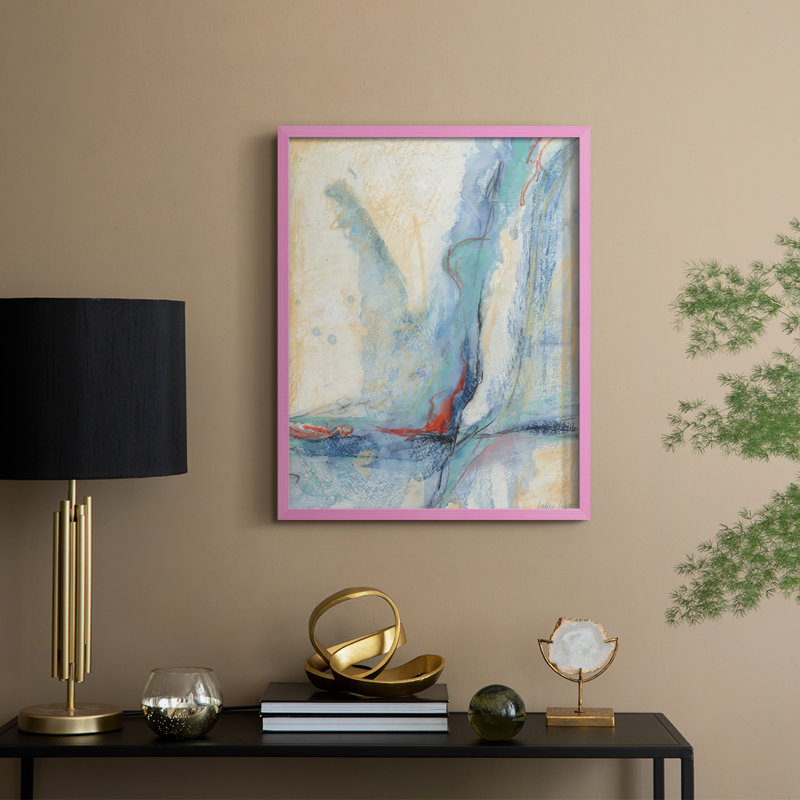«Cracking Open II», reproduction encadrée - bois massif, Rose, H 30 po x l 24 po