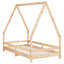 Kids Bed Frame Solid Wood Pine-376840382