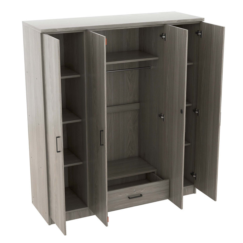 Armoire 4 portes avec 1 tiroir