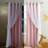 Stars and Moon Hollow-Out Blackout Curtains for Kids Room/Nursery, Grommet Top 2 Layer Window Treatment Curtain Panels for Living Room/Thanksgiving, 2-Pack-1347141394-1347141393