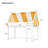 Twin Size Loft Bed with Canopy, LED Lights & Book Shelf – Solid Wood Kids Loft, White-49550059-49550058