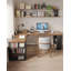 All-Solid-Wood L-Shaped Desk with Bookcase-114324178