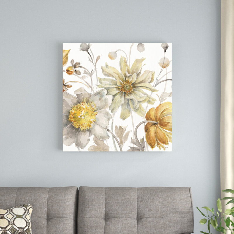 «Fields of Gold III» par Lisa Audit - reproduction d'art, H 30 po x l 30 po, Non, Toile tendue