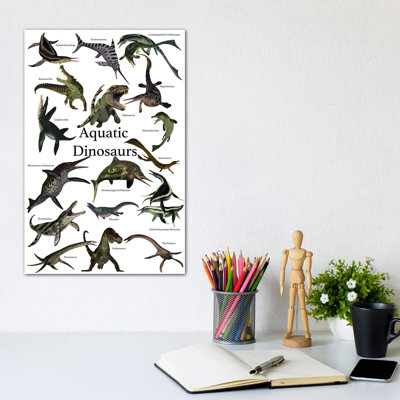 «Aquatic Dinosaurs» par Corey Ford - impression d'art graphique