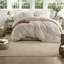 Linen Blend Striped Duvet Cover Set